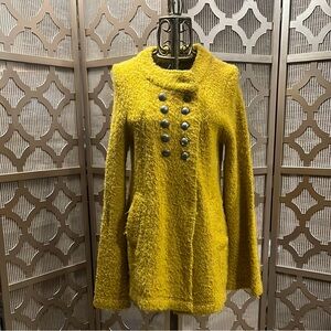 Mustard Textured Coat